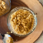 close up of homemade brown sugar in a jar