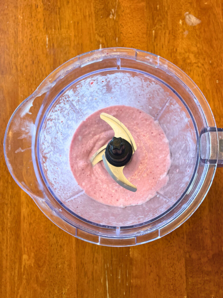 smoothie blended in a blender